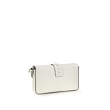 PINKO White Leather Shoulder Bag