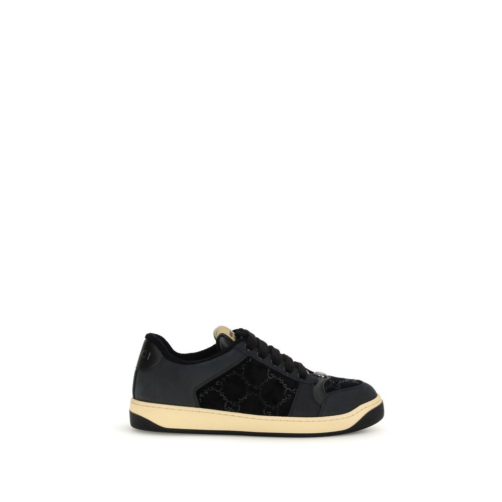 Gucci Blue Calf Leather Bos Taurus Athletic Sneakers