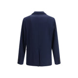 Gucci Blue Cotton Coat