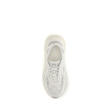 PINKO White Calf Leather Bos Taurus Chunky Sneakers