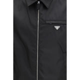Prada Black Recycled Polyamide Full-Length Jacket