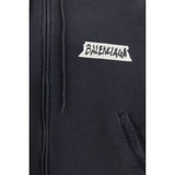 Balenciaga Black Cotton Sweatshirt
