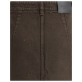 Saint Laurent Brown Denim Skirt