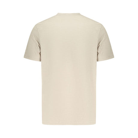 Hugo Boss Beige Cotton Men T-Shirt