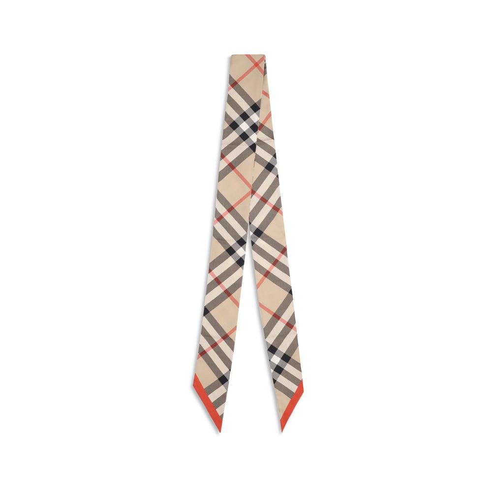 Burberry Beige Silk Scarf
