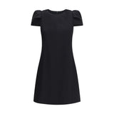 Alexander McQueen Black Wool Casual Dress