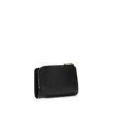 PINKO Black Calf Leather Bos Taurus Wallet