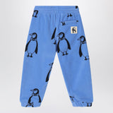 Mini Rodini Blue jogging trousers with penguins
