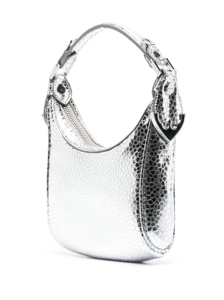 By Far Pre Cosmo metallic top-handle bag