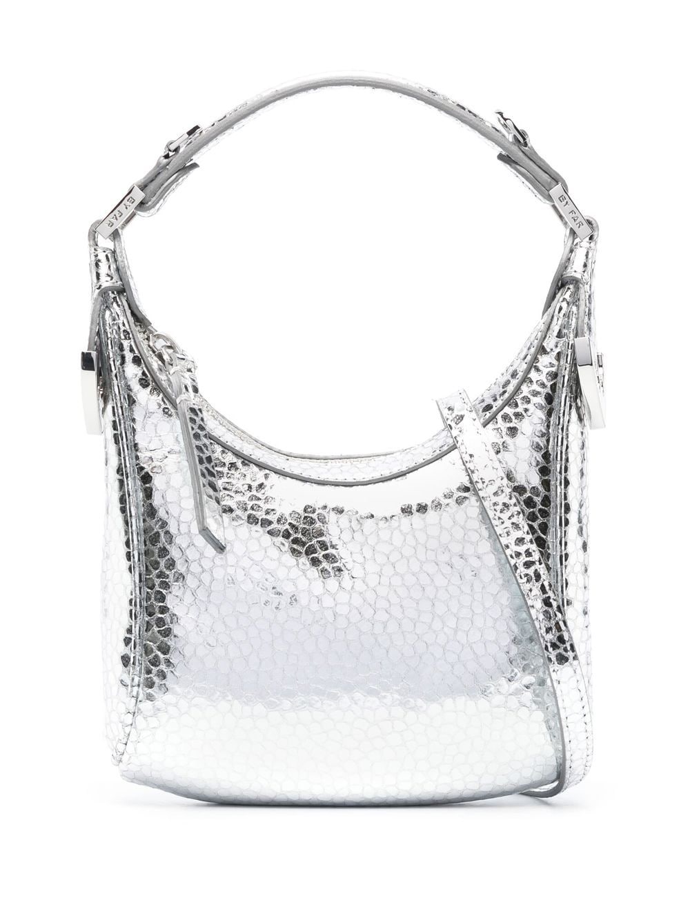 By Far Pre Cosmo metallic top-handle bag