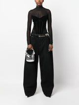 By Far Pre Cosmo metallic top-handle bag