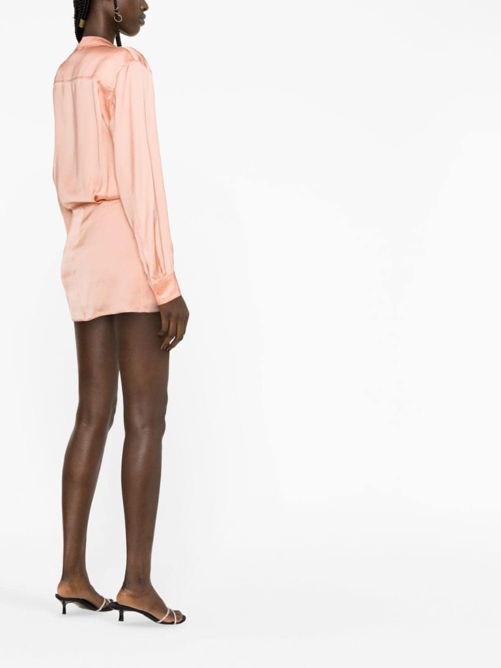 Off White twist-detail shirt dress