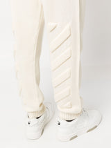 Off White Diag-stripe knitted track pants