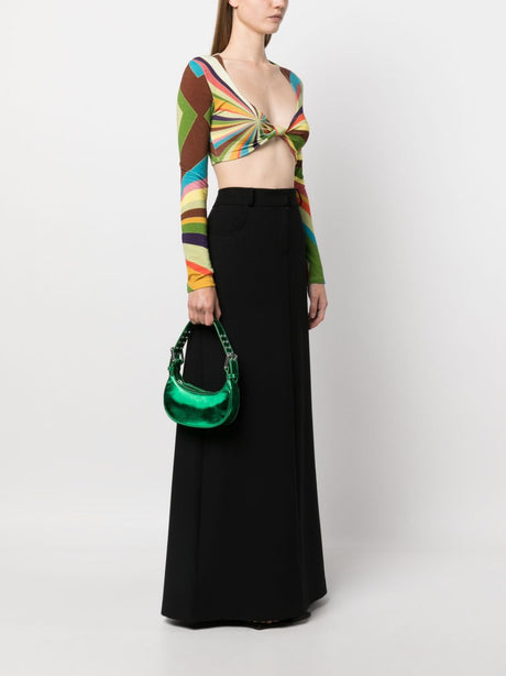 By Far metallic-effect tote bag