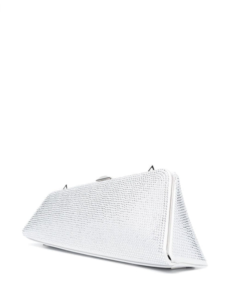 The Attico Long Night crystal-embellished clutch bag
