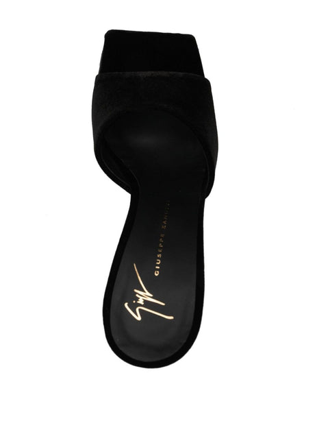 Giuseppe Zanotti Solhene 90mm velvet-effect sandals