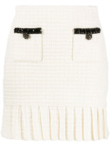 Self-Portrait Waffle-knit mini skirt