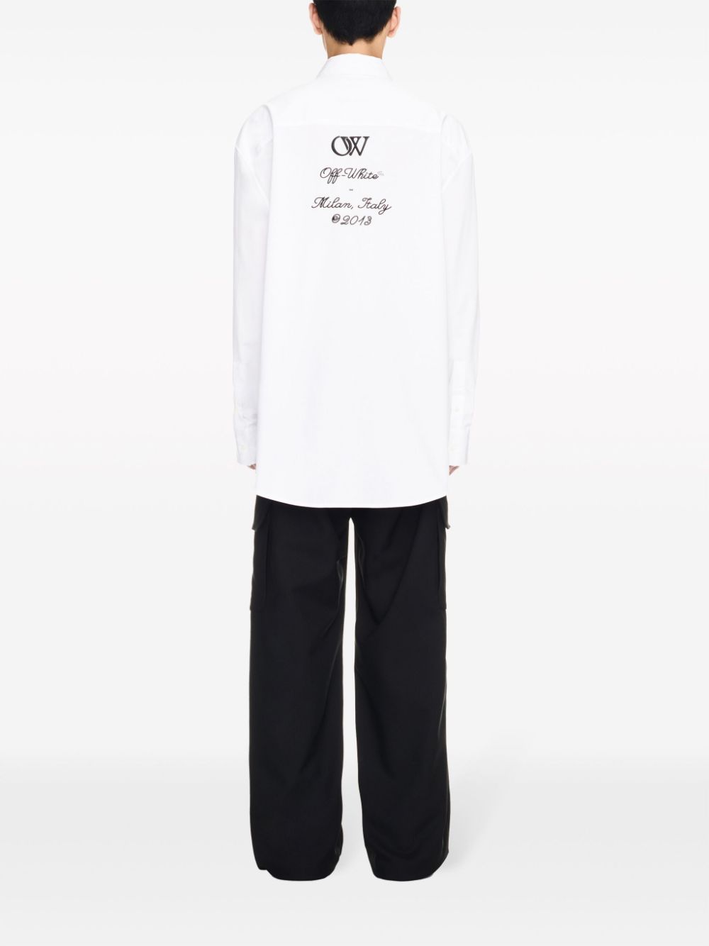 Off White Shirt with embroidery