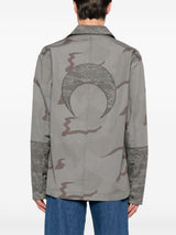 Marine Serre Rispstop classic-collar shirt jacket