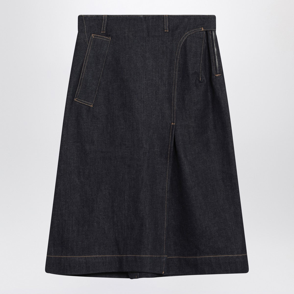 Victoria Beckham Dark blue denim skirt