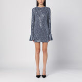 ROTATE Birger Christensen Sequined mini dress with purple print