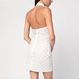 ROTATE Birger Christensen Cream-colored dress with sequins