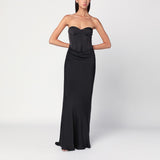 ROTATE Birger Christensen Long dress with black corset