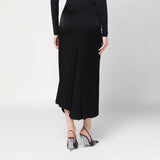 Victoria Beckham Black midi skirt with draping