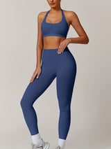 Women's Yoga Workout Set  Supportive Sports Bra  High-Waist Leggings