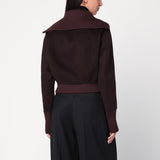 Victoria Beckham Brown zip-up cardigan