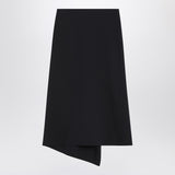 Victoria Beckham Navy blue skirt in wool blend