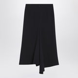 Victoria Beckham Navy blue skirt in wool blend