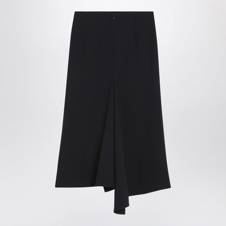 Victoria Beckham Navy blue skirt in wool blend