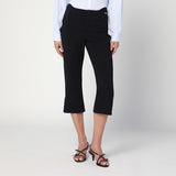 Victoria Beckham Cropped black trousers in wool blend