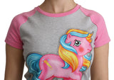 Moschino Gray and pink Cotton T-shirt My Little Pony Top