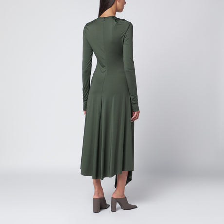Victoria Beckham Midi dress in oregano green with interlace