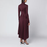 Victoria Beckham Midi dress in Bordeaux with knotted interlace