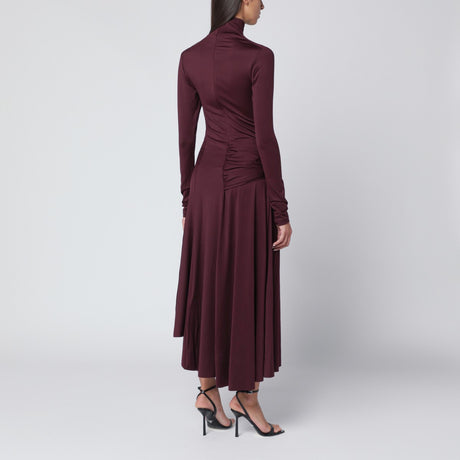 Victoria Beckham Midi dress in Bordeaux with knotted interlace