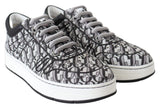 Jimmy Choo Silver Black Glitter Hawaii Sneakers