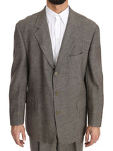 Fendi Brown Wool Regular Single  Breasted Suit