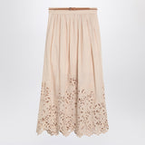 ZIMMERMANN Wylie cream colored midi skirt