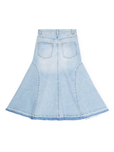 Ganni Flared denim skirt