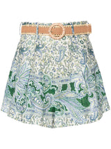 Zimmermann Ottie Tuck Linen Shorts