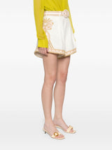Zimmermann Waverly embroidered linen shorts