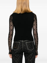 Marine Serre Crescent Moon-embroidered tank top