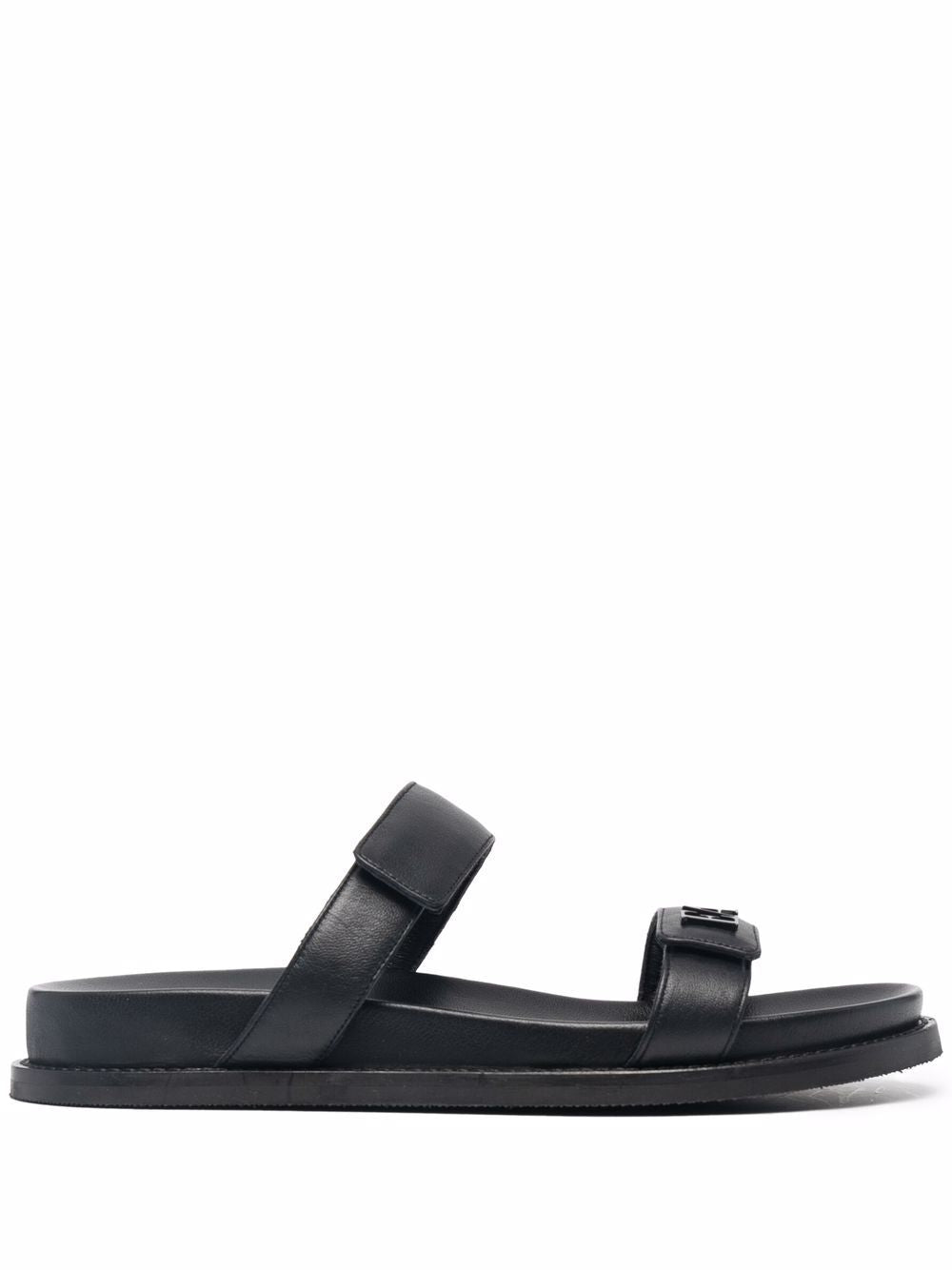 EMPORIO ARMANI EXCLUSIVE Emporio Armani double-strap leather sandals