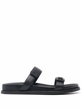 EMPORIO ARMANI EXCLUSIVE Emporio Armani double-strap leather sandals