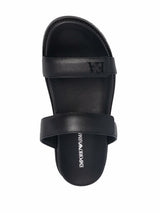 EMPORIO ARMANI EXCLUSIVE Emporio Armani double-strap leather sandals