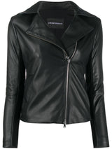 Emporio Armani zipped biker jacket