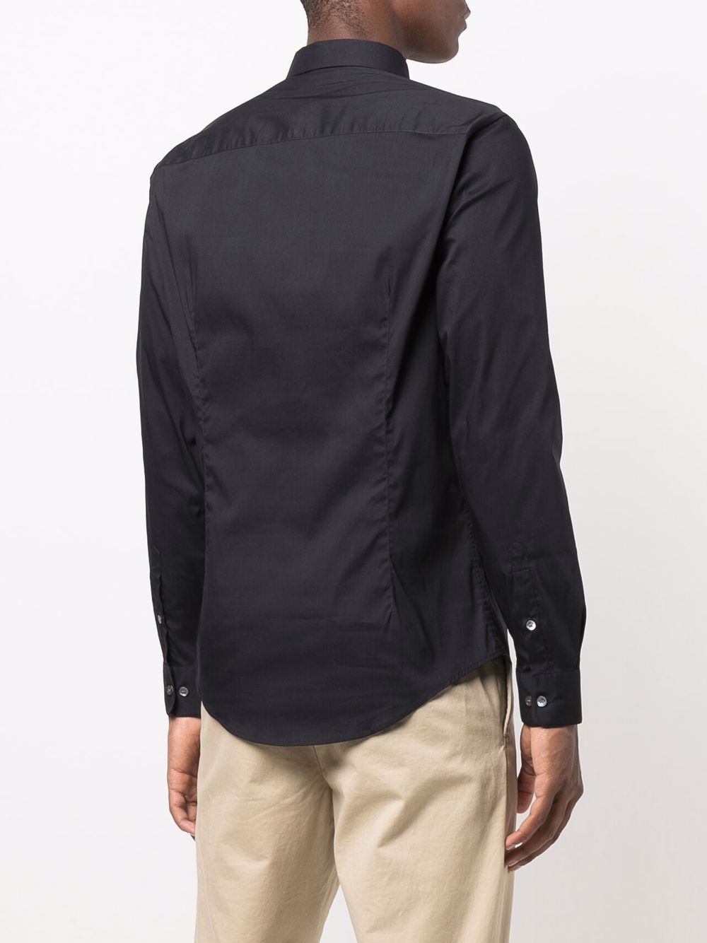 Emporio Armani logo-patch Longsleeved Shirt